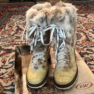 Air On-feet. Snow boot. White color. size 39.